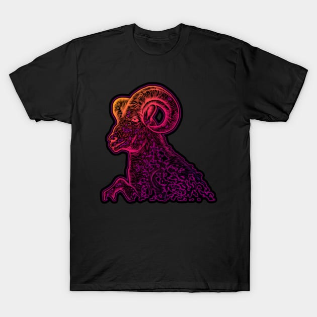 Dark Ram T-Shirt by BoneArtPetite